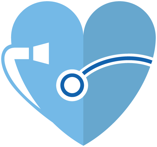 Grafik Herz und Stetoskop